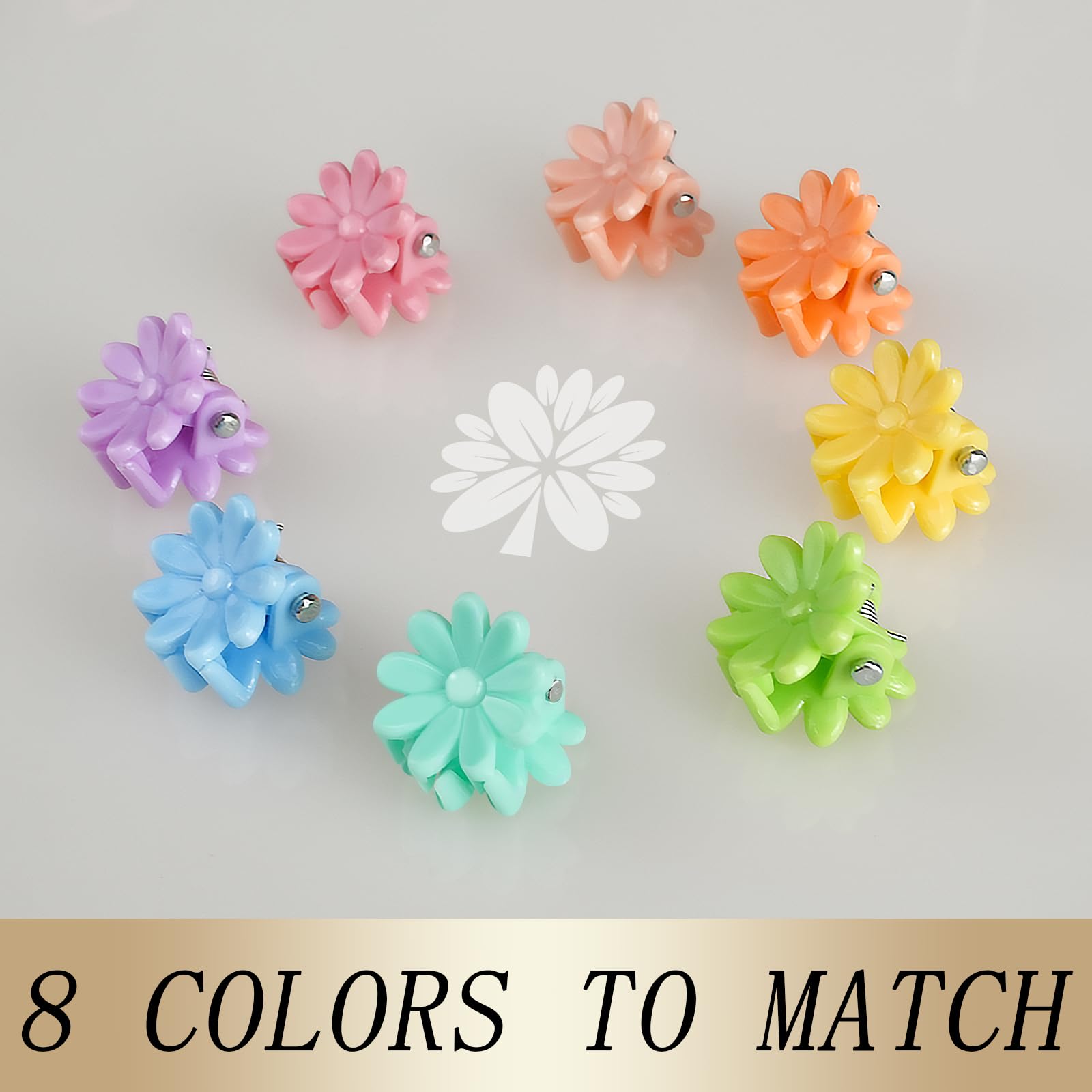 KANPRINCESS mini claw clips 0.6–0.8 inch size, lightweight for all-day wear.