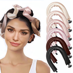 Kanuoc 6Pack heatless hair curler package showing a gentle, frizz-free styling system.