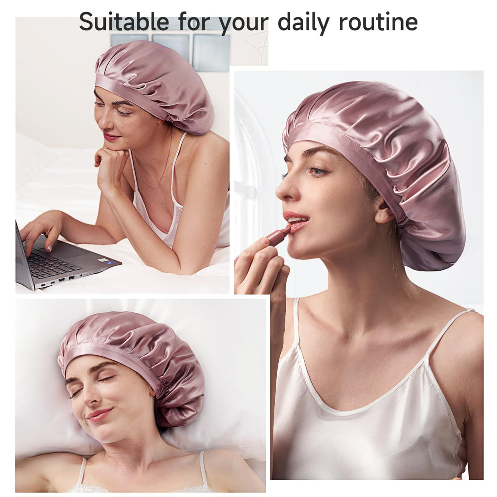Kaome silk bonnet washable for easy care and hygiene.