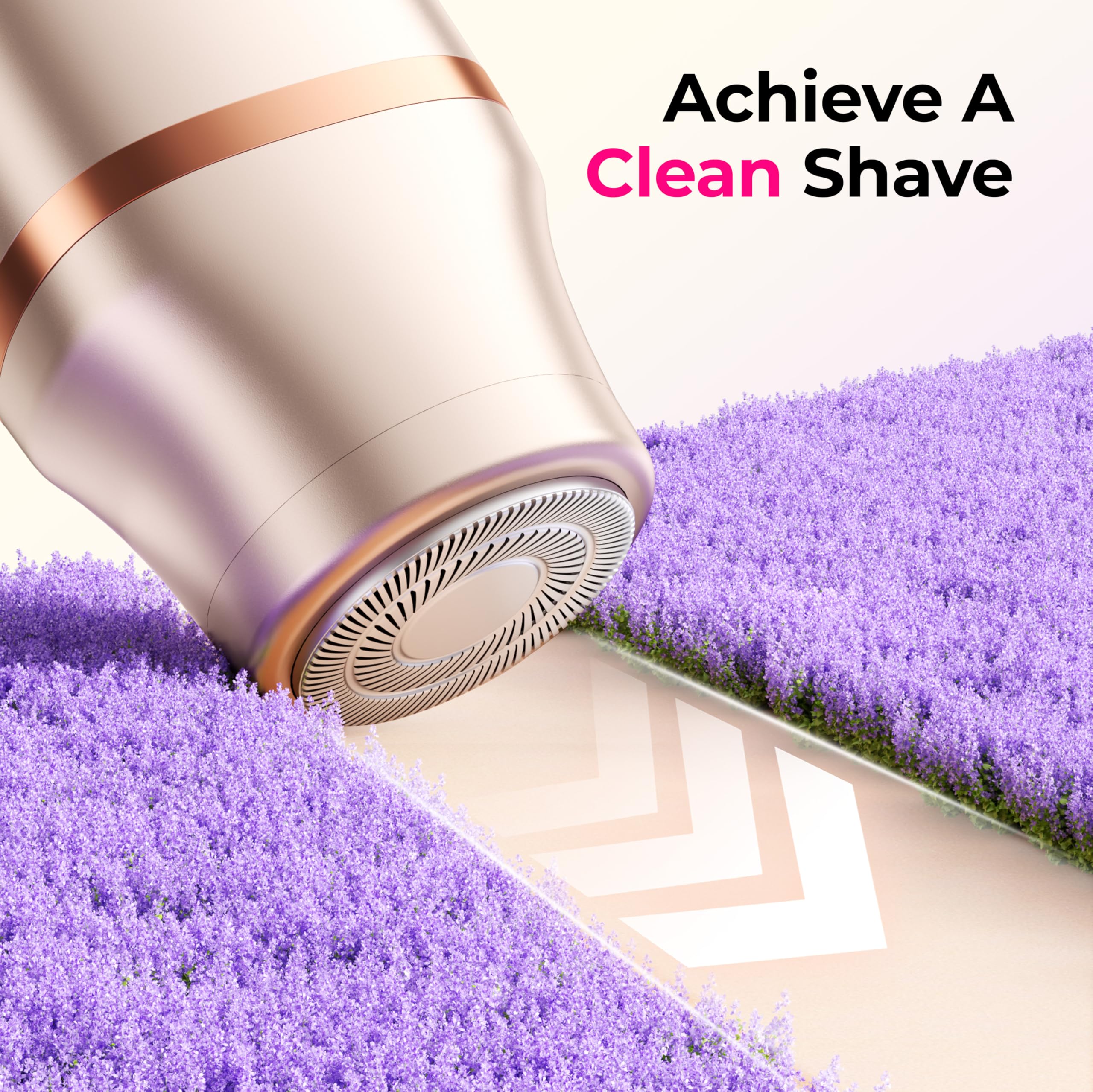 KAPHIO lady-shaver IPX7 waterproof for wet and dry grooming sessions.