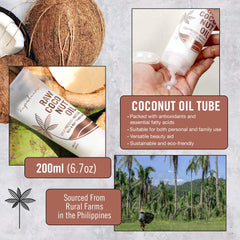 Kapuluan coconut oil skin-application showing lightweight moisture.