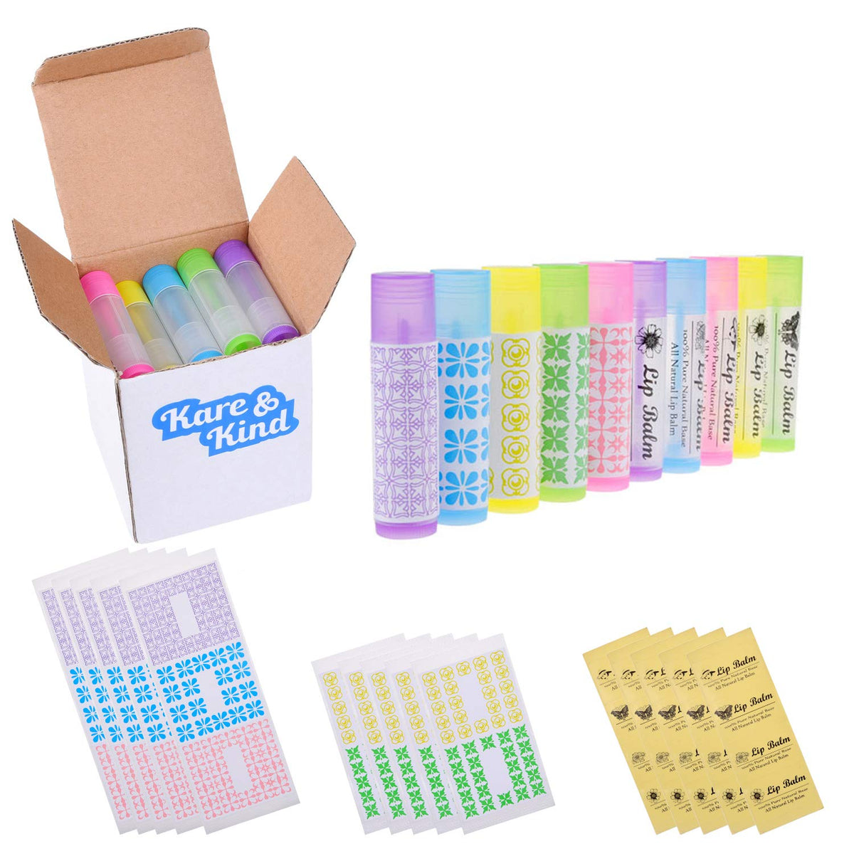 Kare & Kind lip balm tube with twist mechanism for precise application.