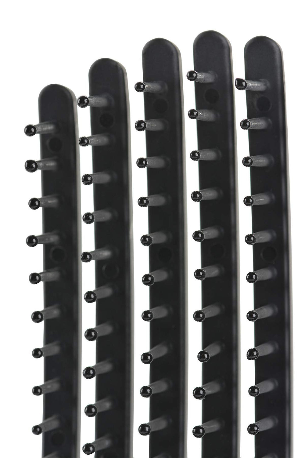 KareCo Tangle Buster Brush gentle nylon pins and rubber pad minimize static.
