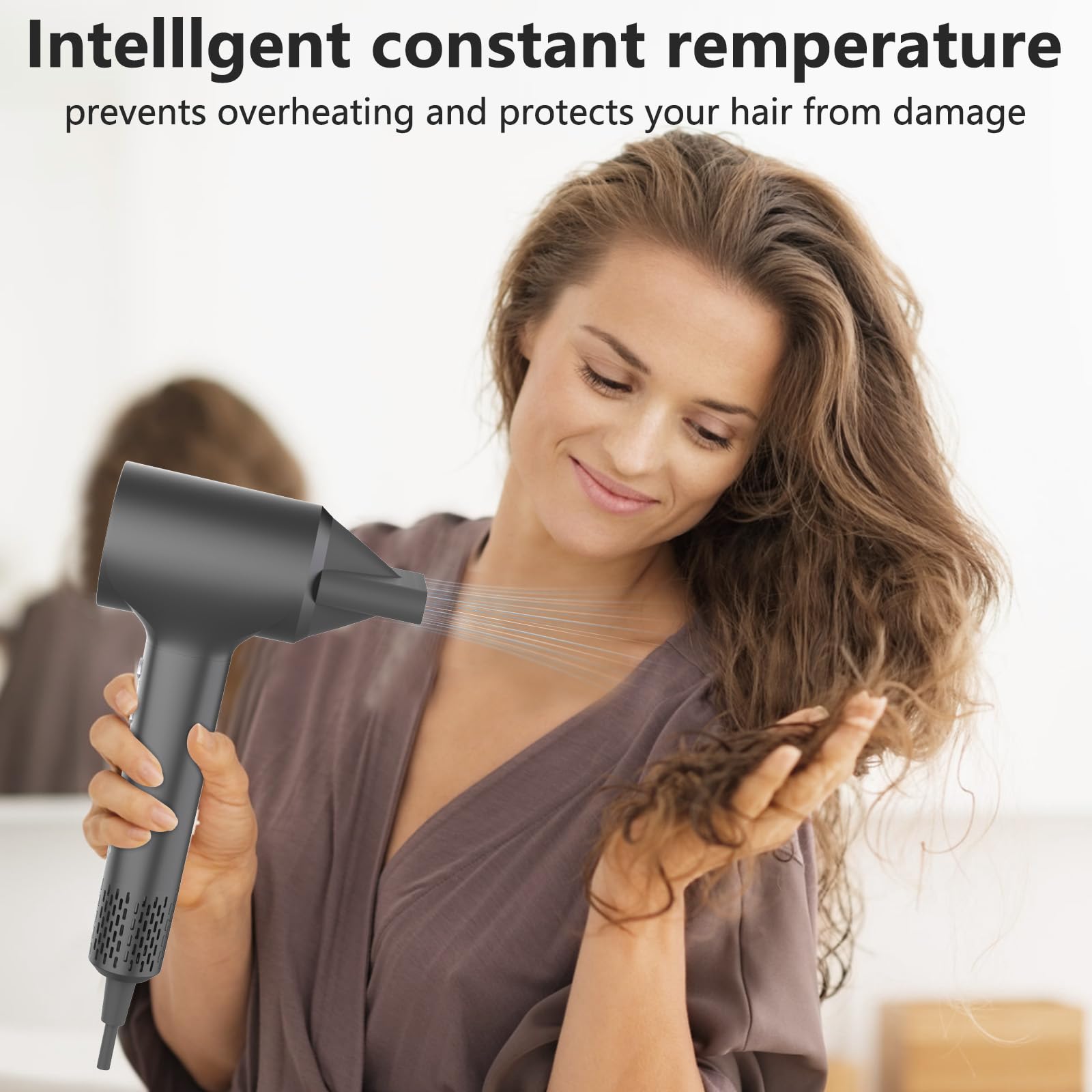 KARFUN Hair Dryer attachments diffuser included for curls and waves.