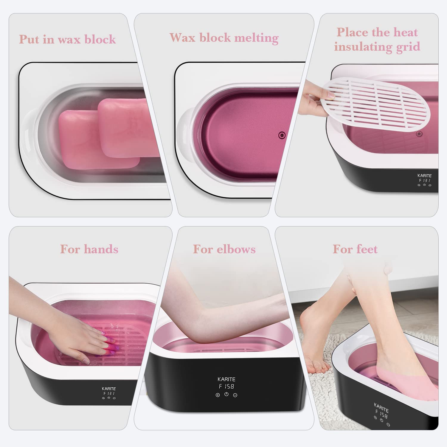 Karite peach refill packaging view signaling bulk value and convenience