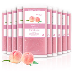 Karite paraffin refills peach pack front view for at-home spa hydration