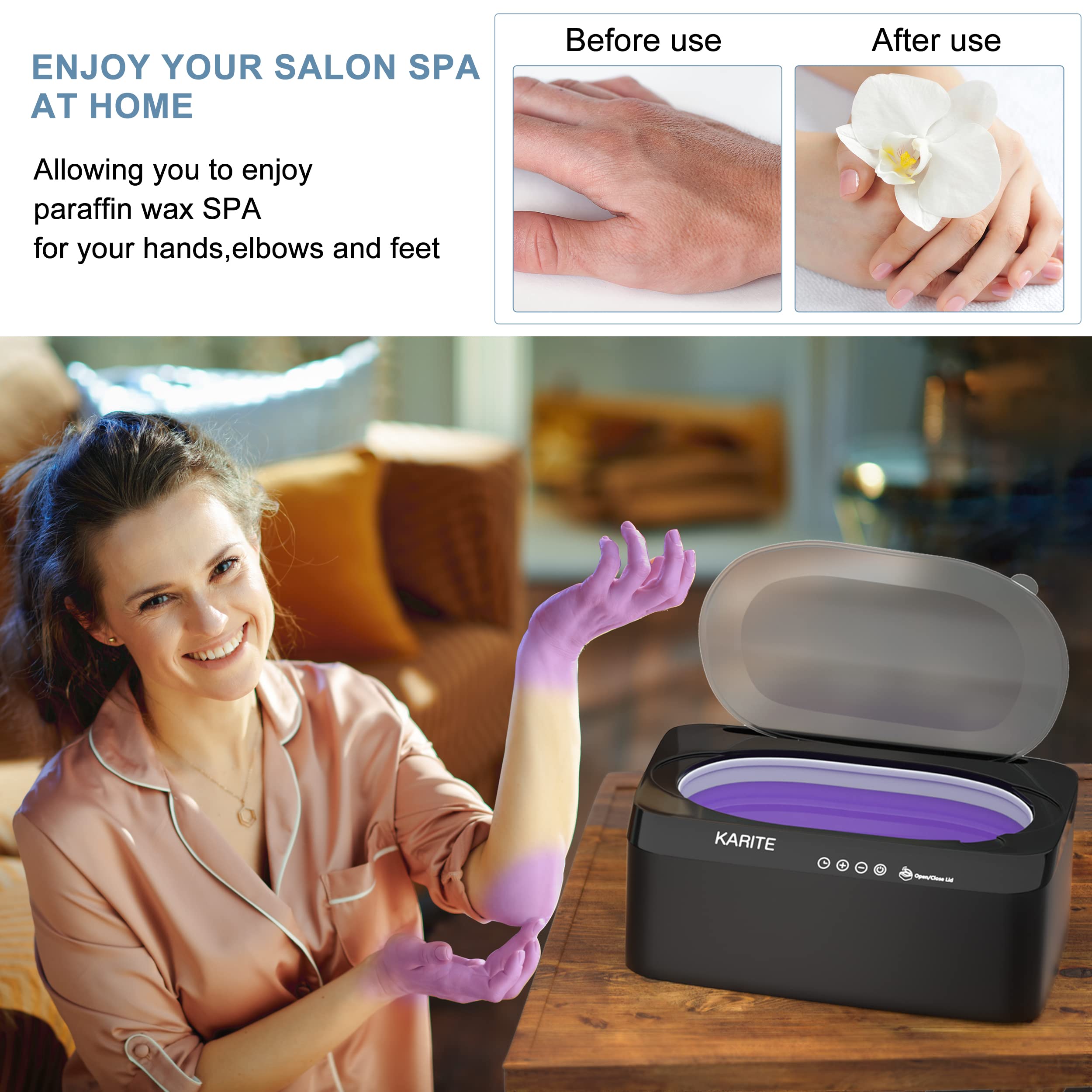 Karite paraffin wax 8-pack refills ready for extended sessions