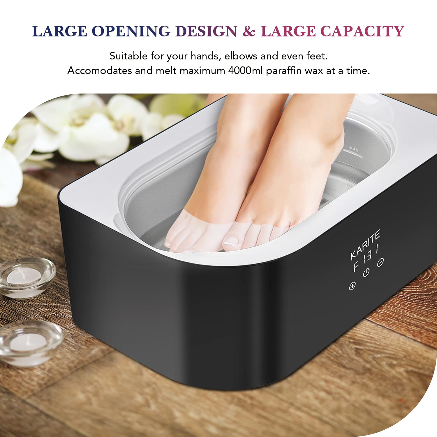 Karite spa-relief session with warm wax for relaxation after work