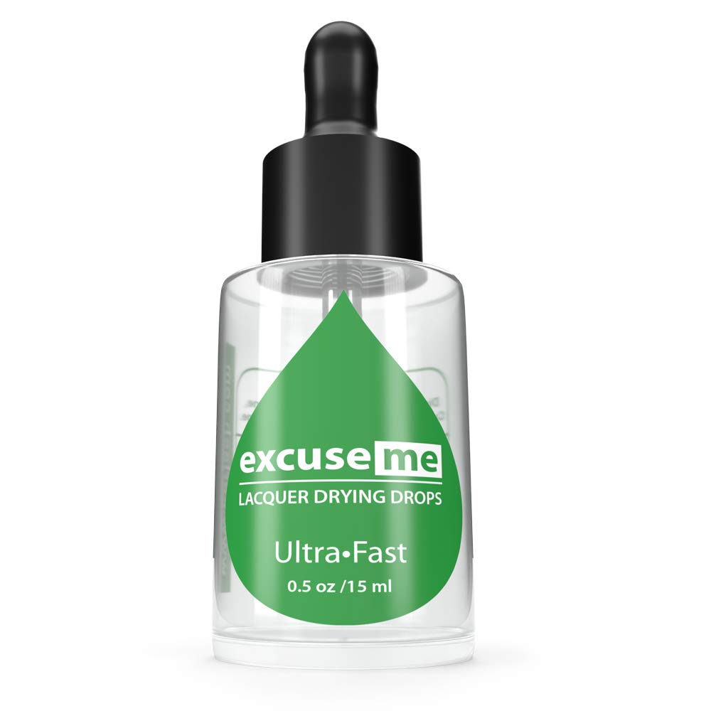 Karlash Excuse Me Drops dropper application scene emphasizes easy-use for nail polish.