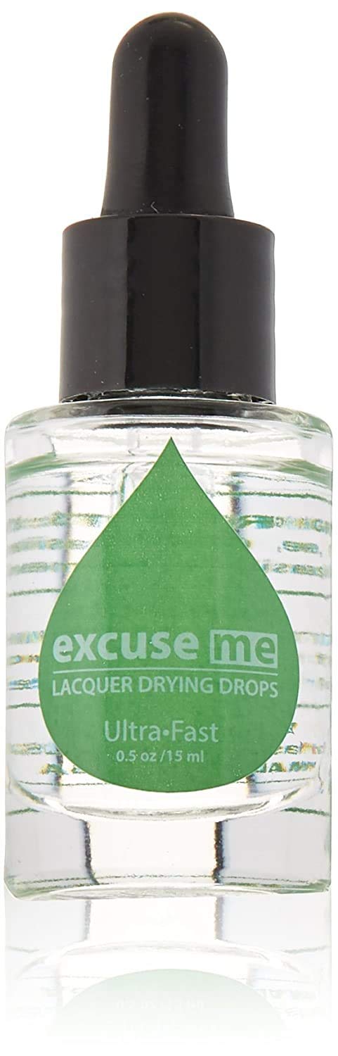 Karlash Excuse Me Drops action shows fast dry touch for nails.