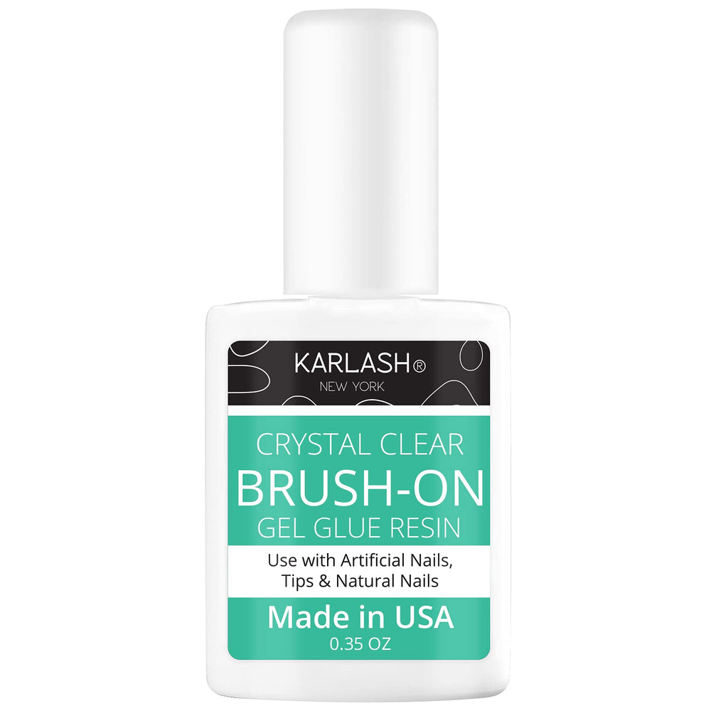 Karlash Nail Repair Glue Bottle demonstrates brush-on formula for sturdy nail repairs.