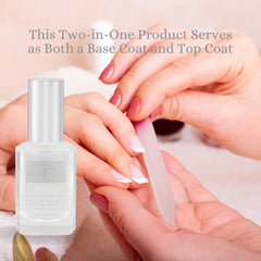 karma organic base top coat brush applies an even, streak-free layer