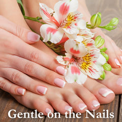 Karma Organic Nail Polish Remover eco-friendly glass bottle with soy-based ink packaging