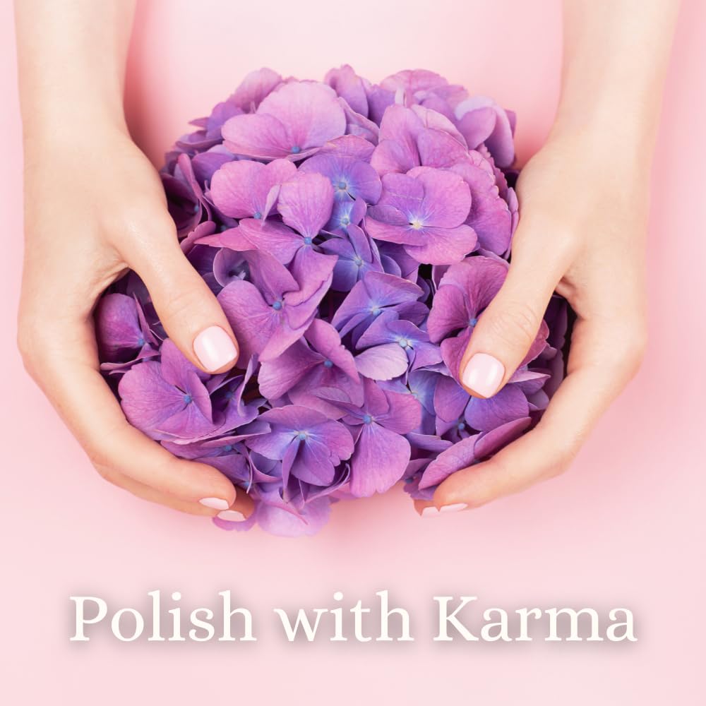 Vegan and cruelty-free Karma Organic Nail Polish Remover appeals to ethical beauty shoppers.