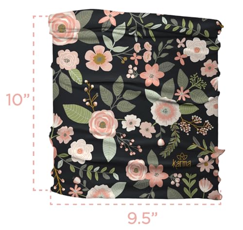 Karma Retro Floral Headband Purple 03 – versatile scarf and headband for beach days.