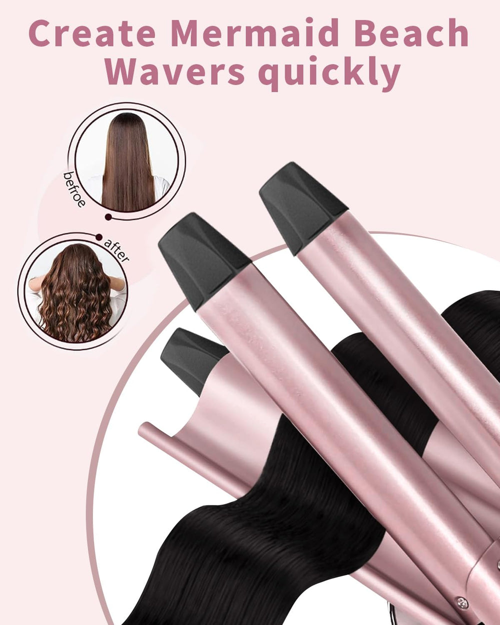 Karrong 0.75-inch barrel close-up for medium curls and daily styling.