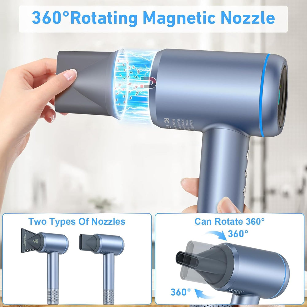 Karrong hair dryer comb nozzle helps detangle during styling.
