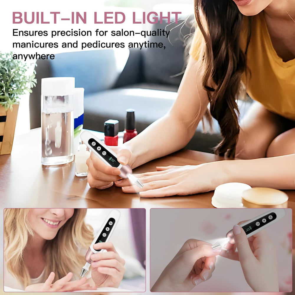Karrong portable compact nail drill ideal for travel touch-ups.