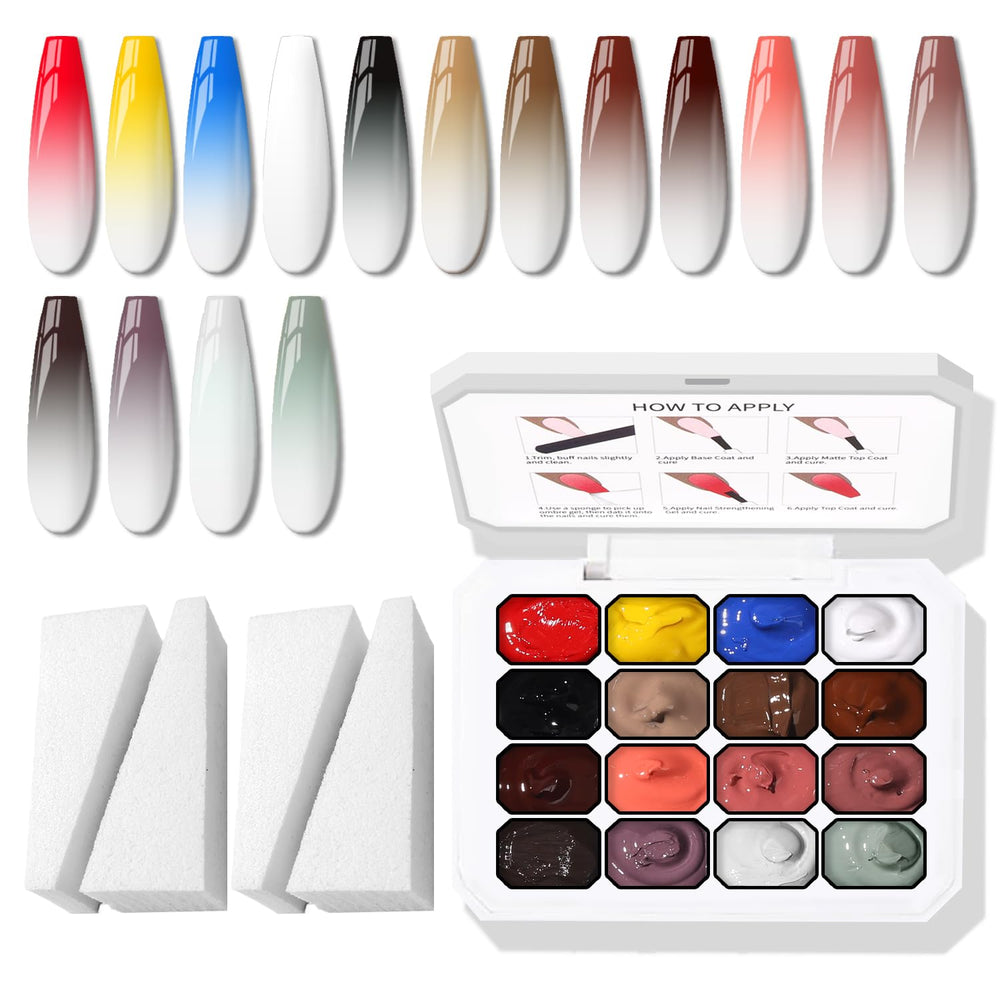 Karroy esponja para ombre en uñas, crea transiciones suaves para un look personalizado.