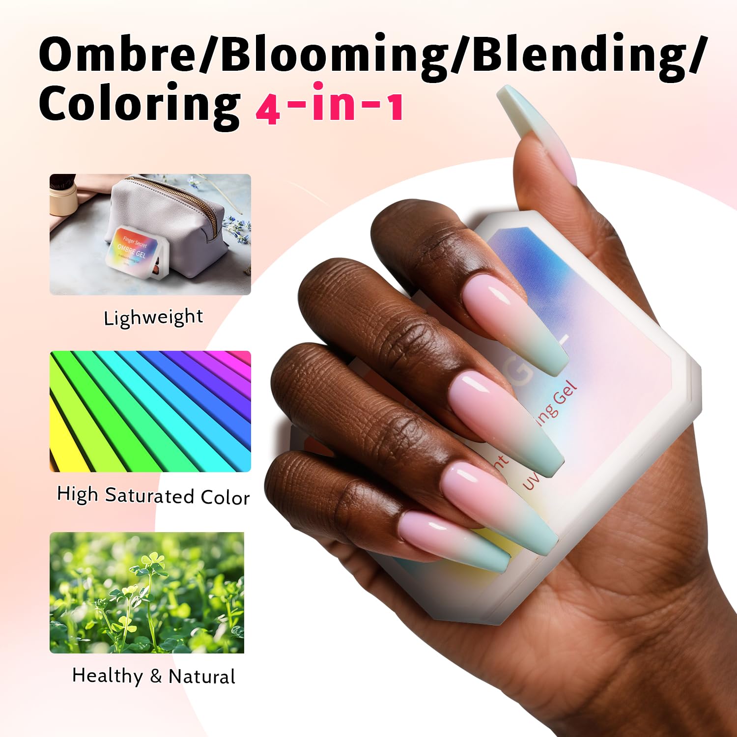 Karroy mermaid chrome silk nail gloss showcases mermaid chrome shine with no-wipe finish.