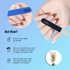 Karroy nail file buffer smooth polish side for glossy natural nails.