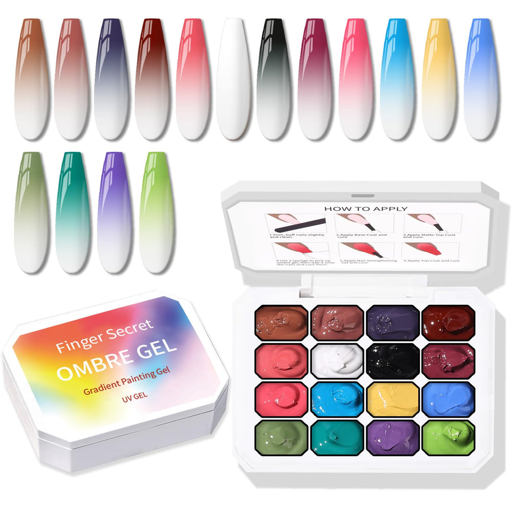 Karroy sponge-pat paint nail gel enables easy gradient nails at home