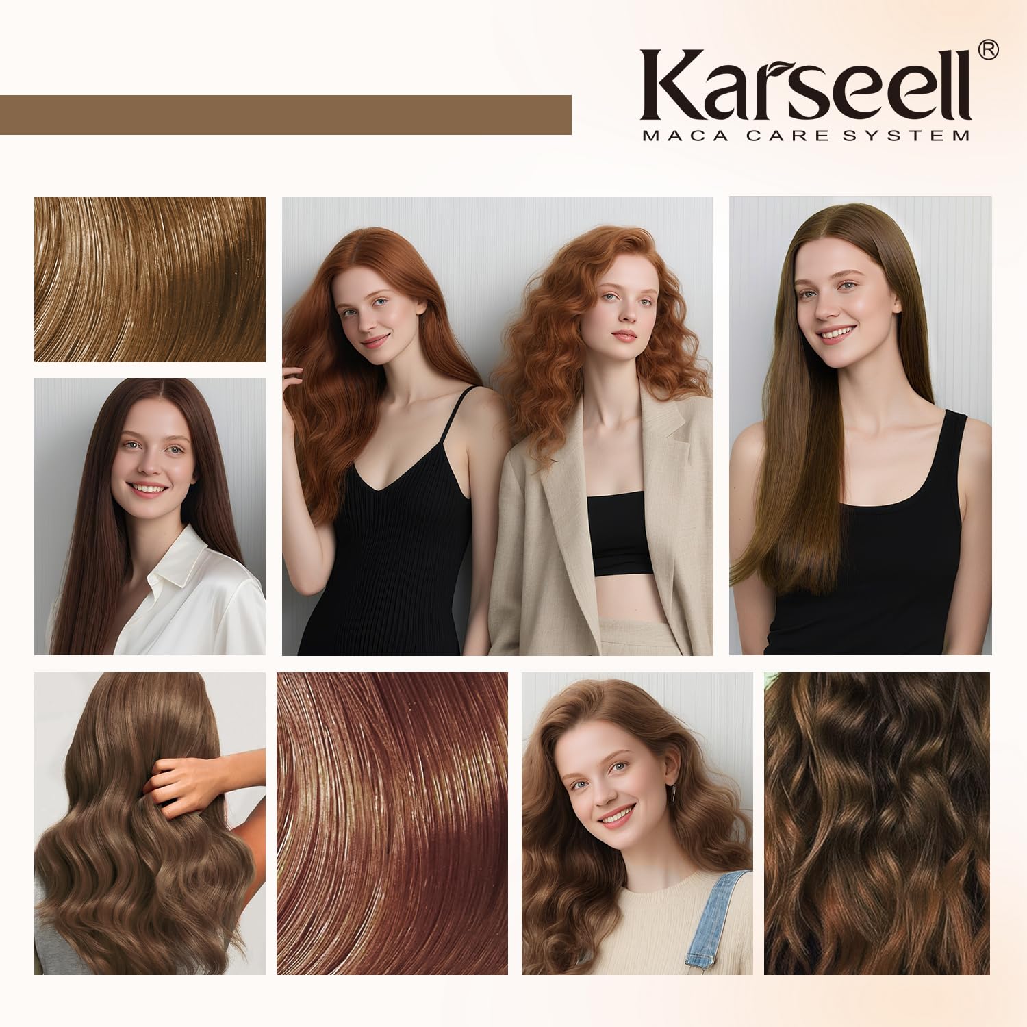 Karseell 500ml bottle on vanity with color glow.