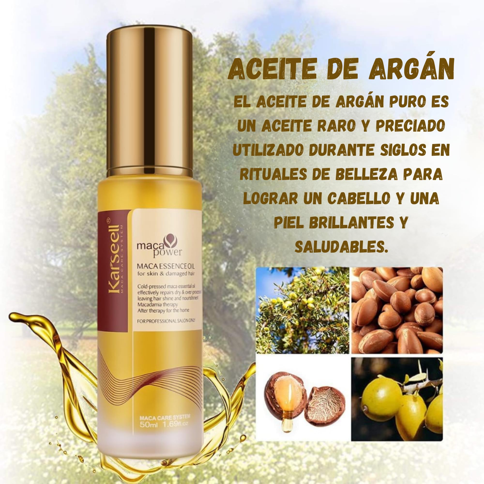 Karseell Argan Oil Weightless absorption supports quick styling sessions.
