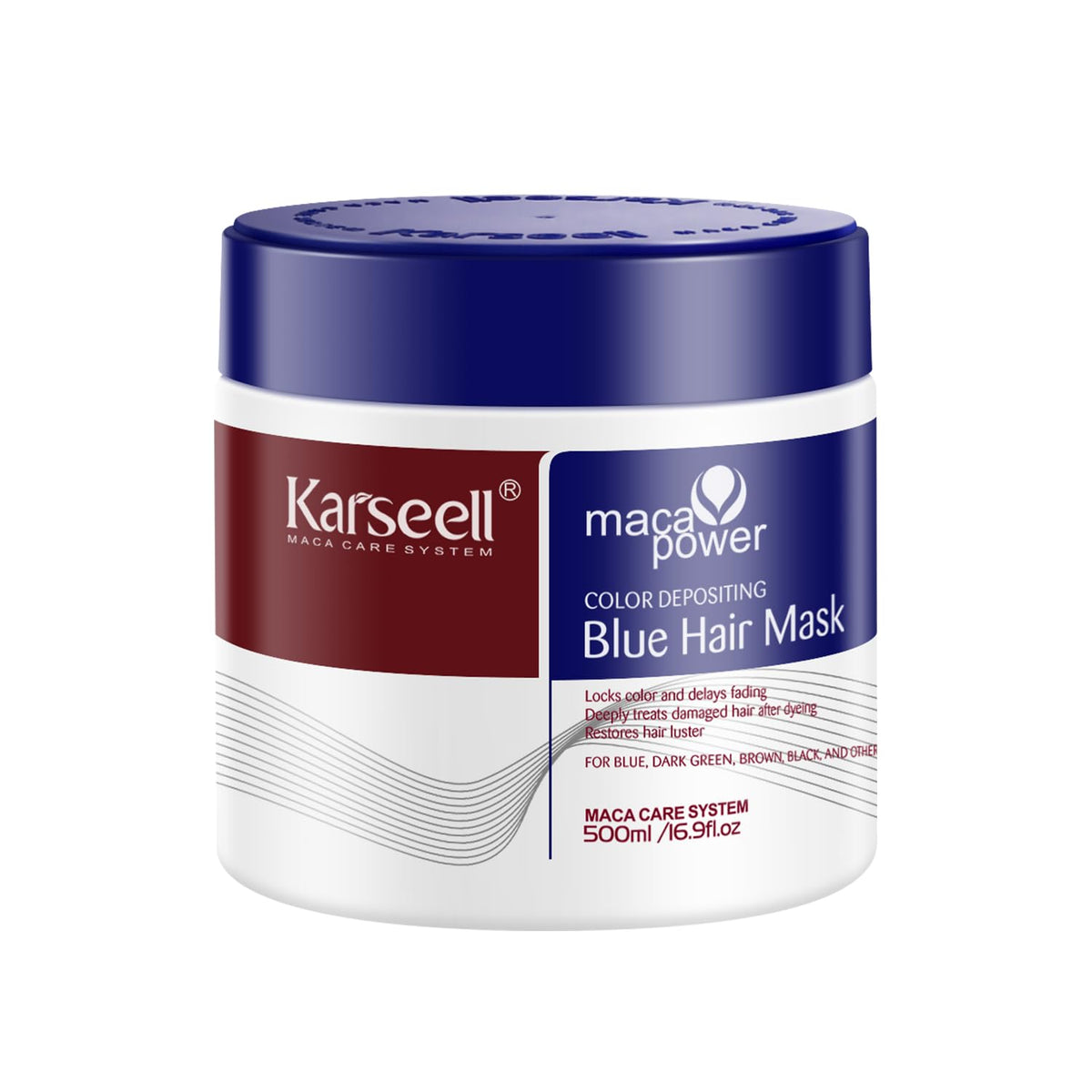 Karseell blue color depositing conditioner bottle ready to refresh blue tones