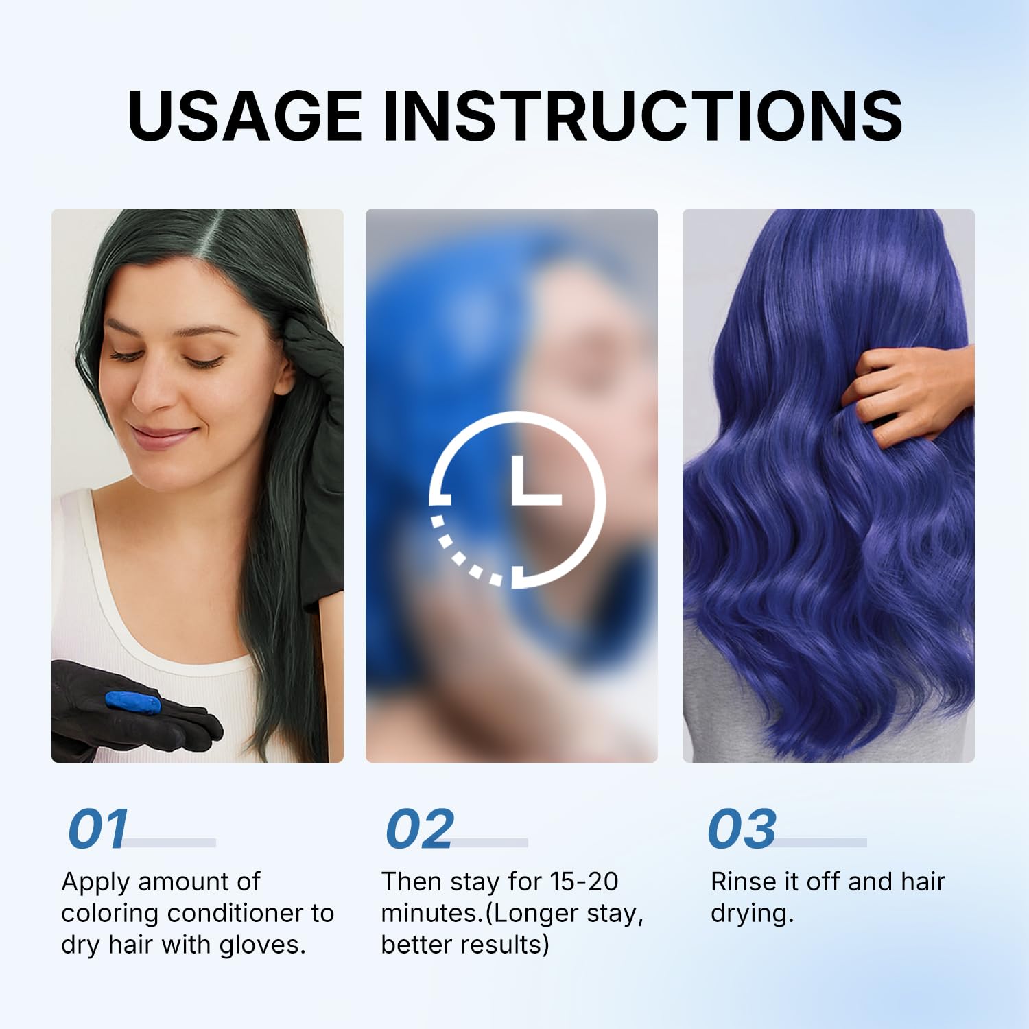 Karseell blue color depositing conditioner packaging and branding close-up