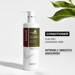 Karseell conditioner bottle delivers a smooth glossy finish on dry hair.