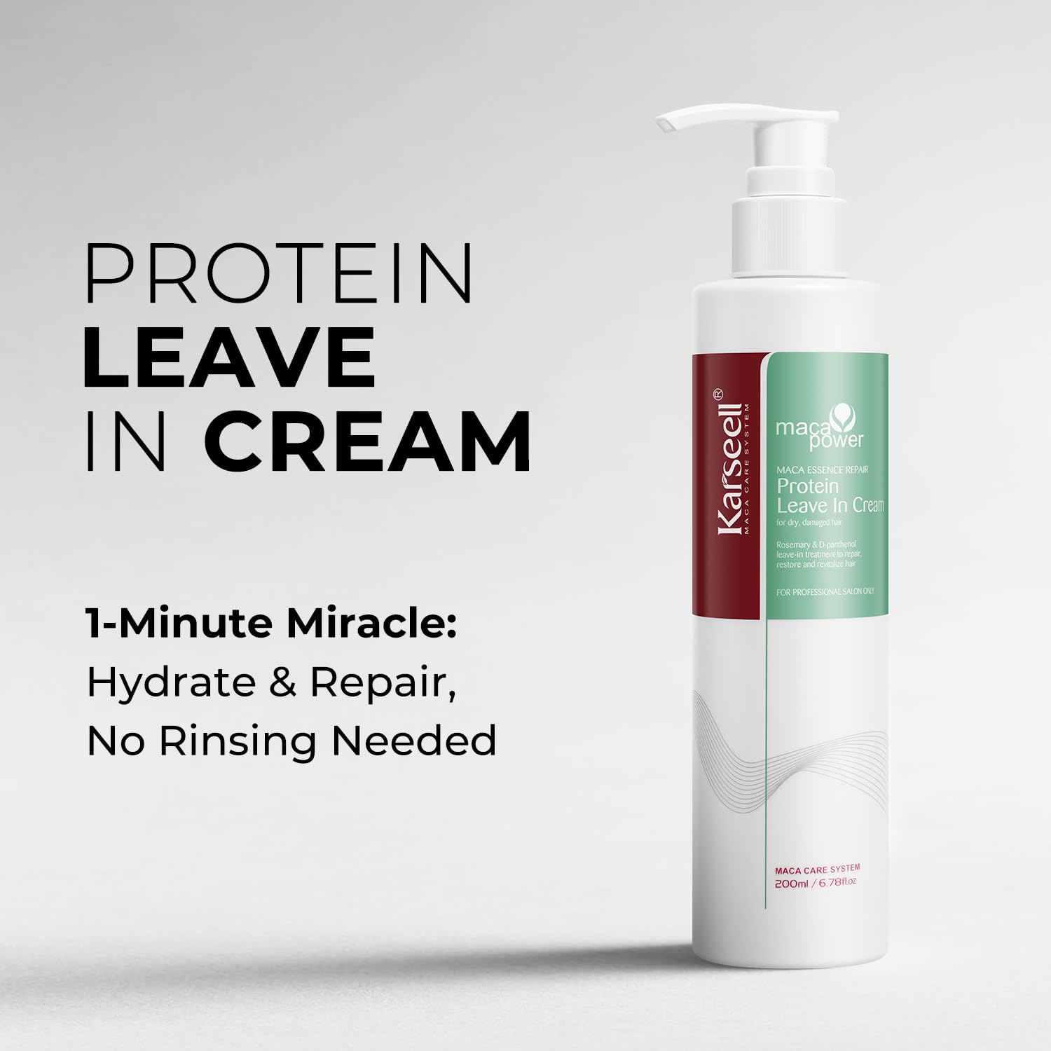 Close-up of Karseell cream texture showing rich hydration for damaged hair