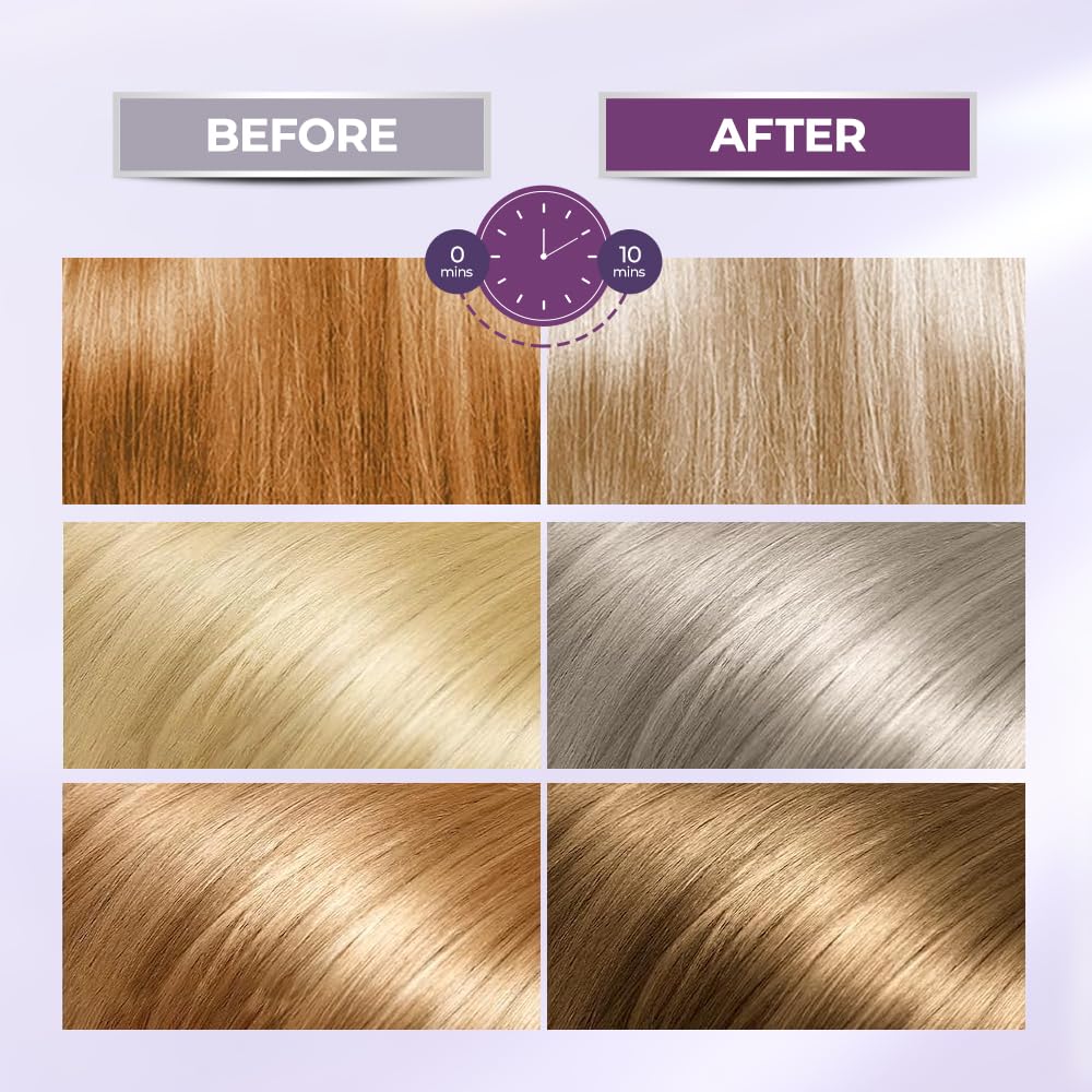Karseell Silver gray hair shine after mask application suggests healthier-looking locks.