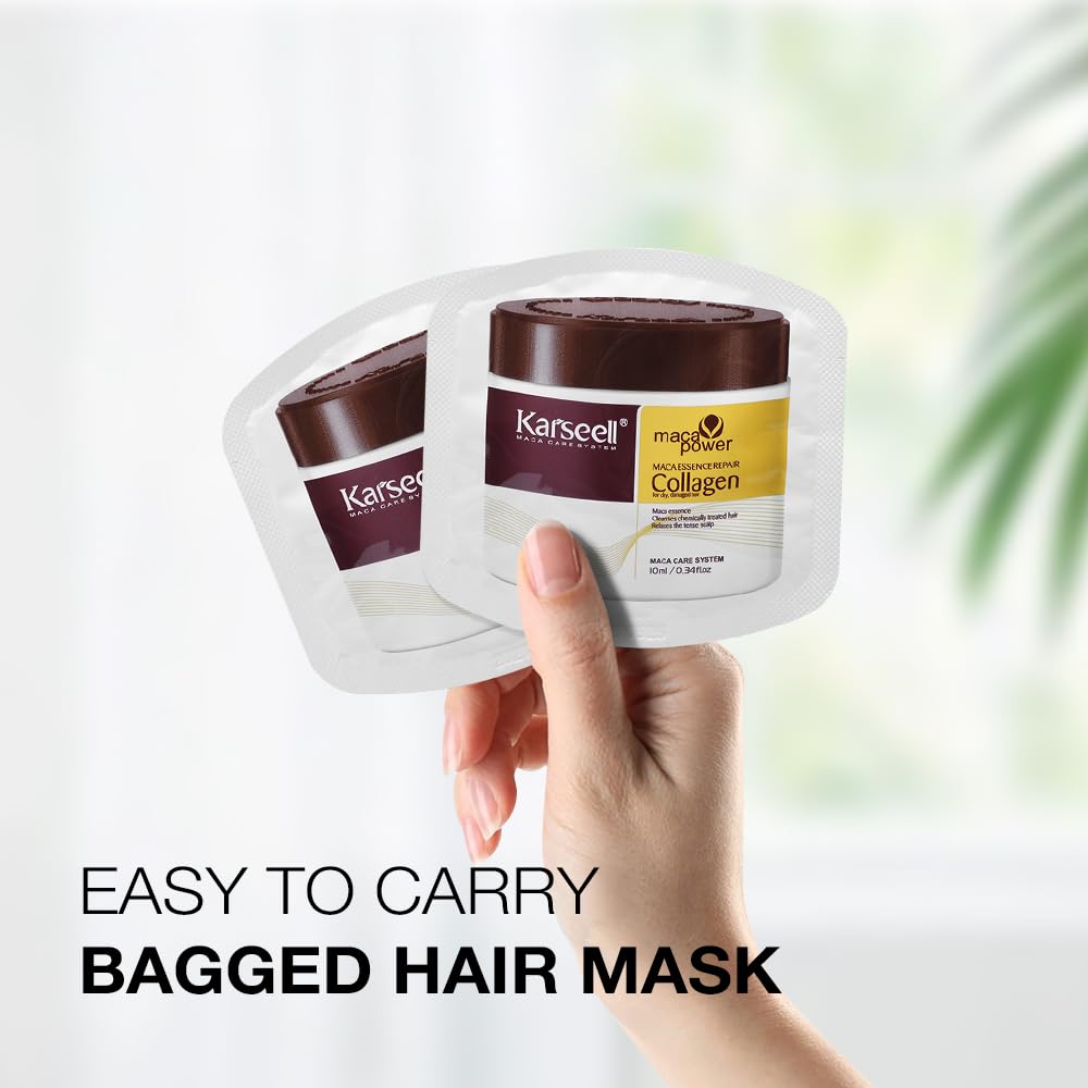 Karseell travel-size 10ml bottle ready for on-the-go hair rescue.