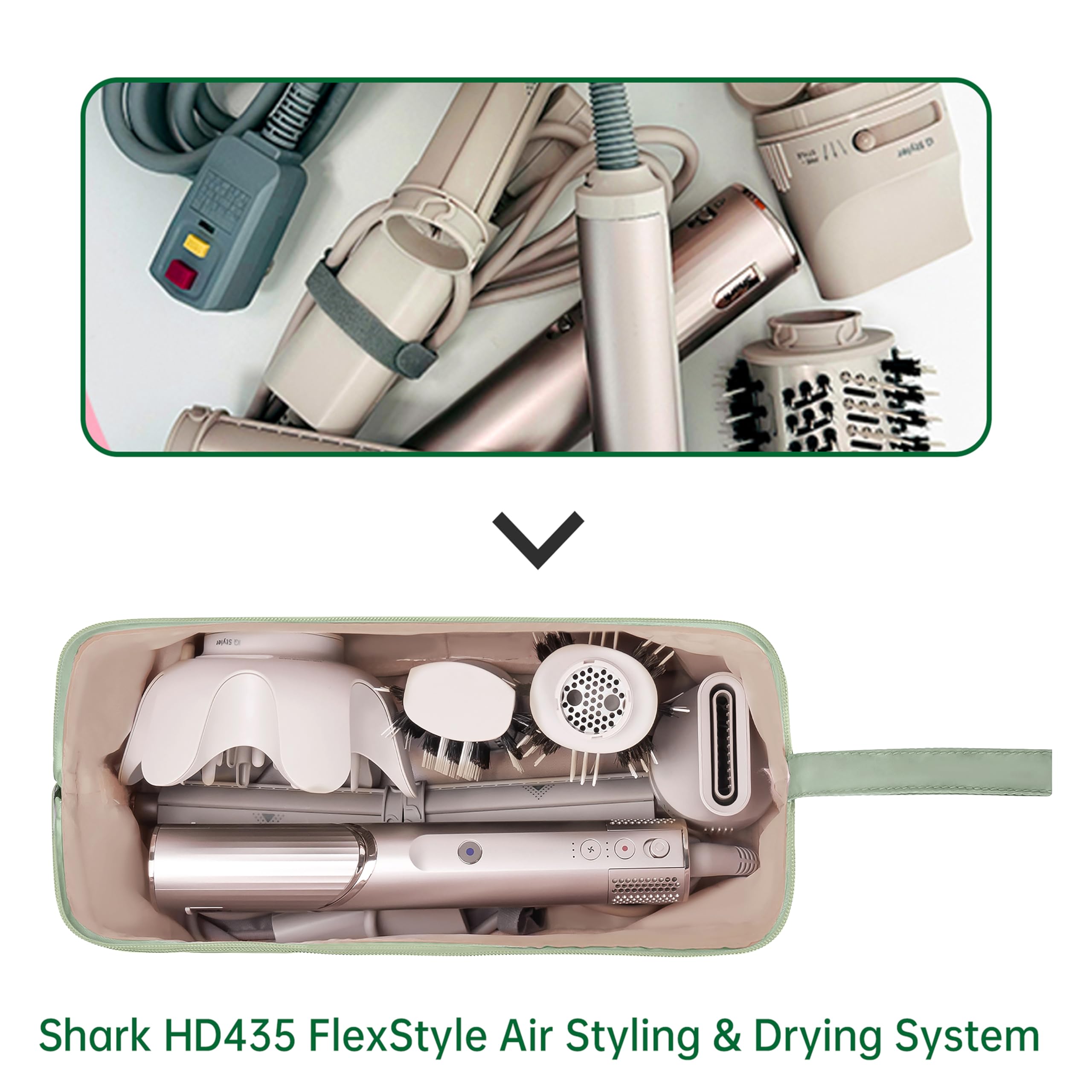 KarSyon Case demonstrates compatibility with Airwrap and other tools
