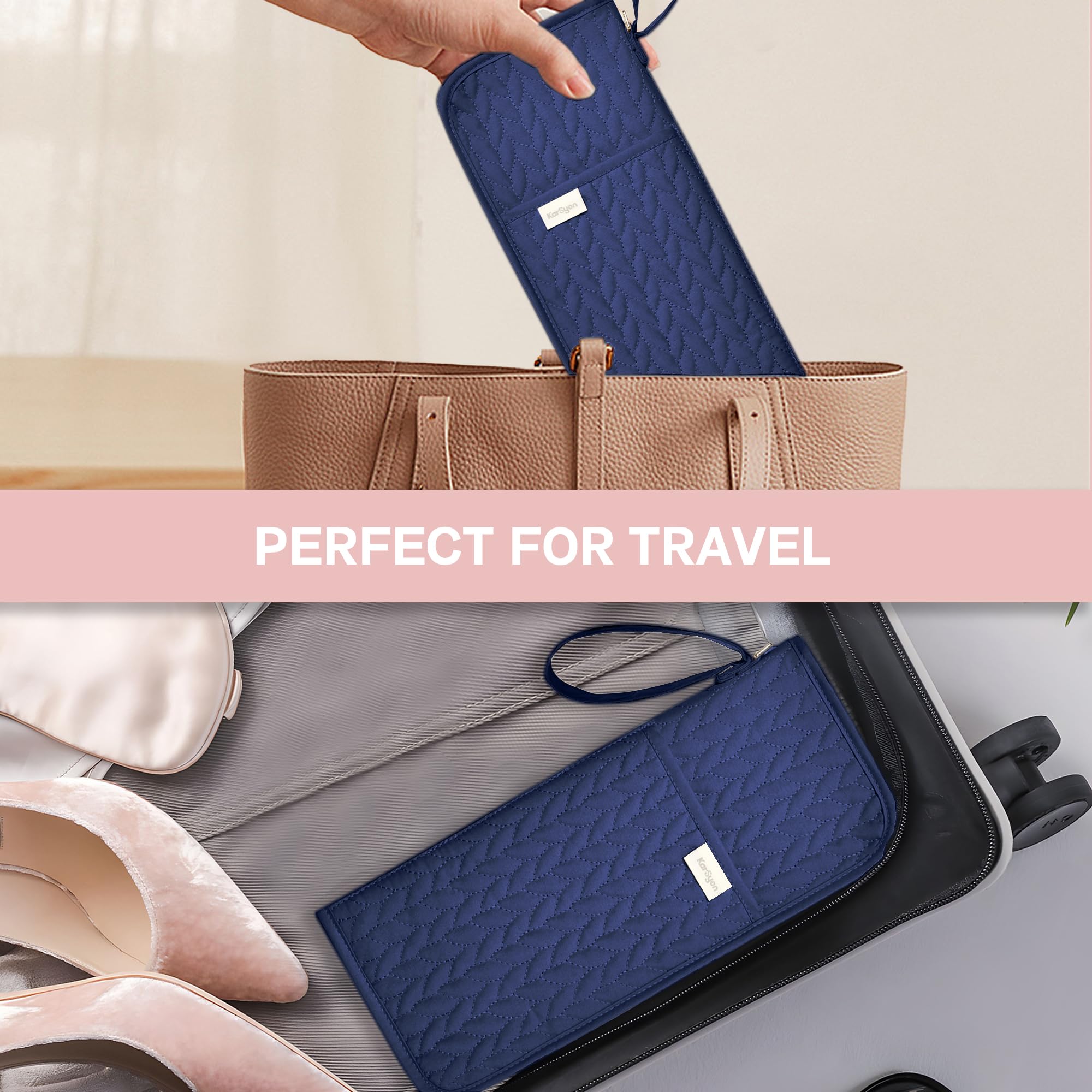 KarSyon compact travel case fits in backpack or suitcase for easy access