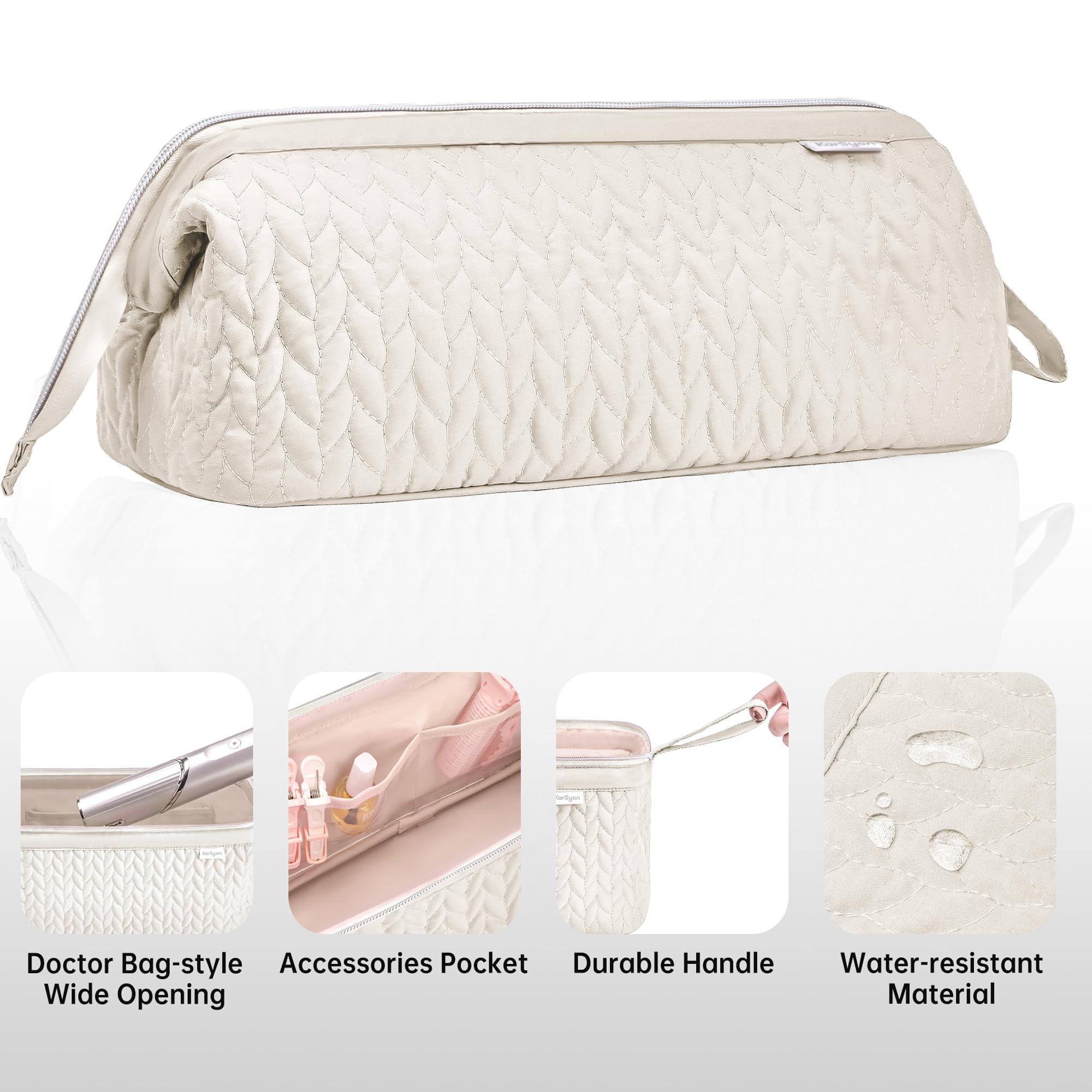 KarSyon doctor-bag style wide opening for quick access to tools.