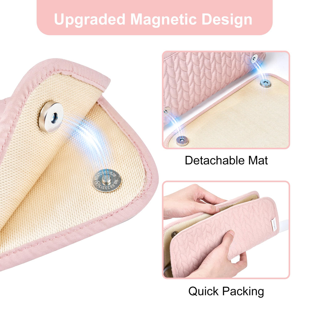 KarSyon doctor-bag wide-opening design offers quick access to styling devices.