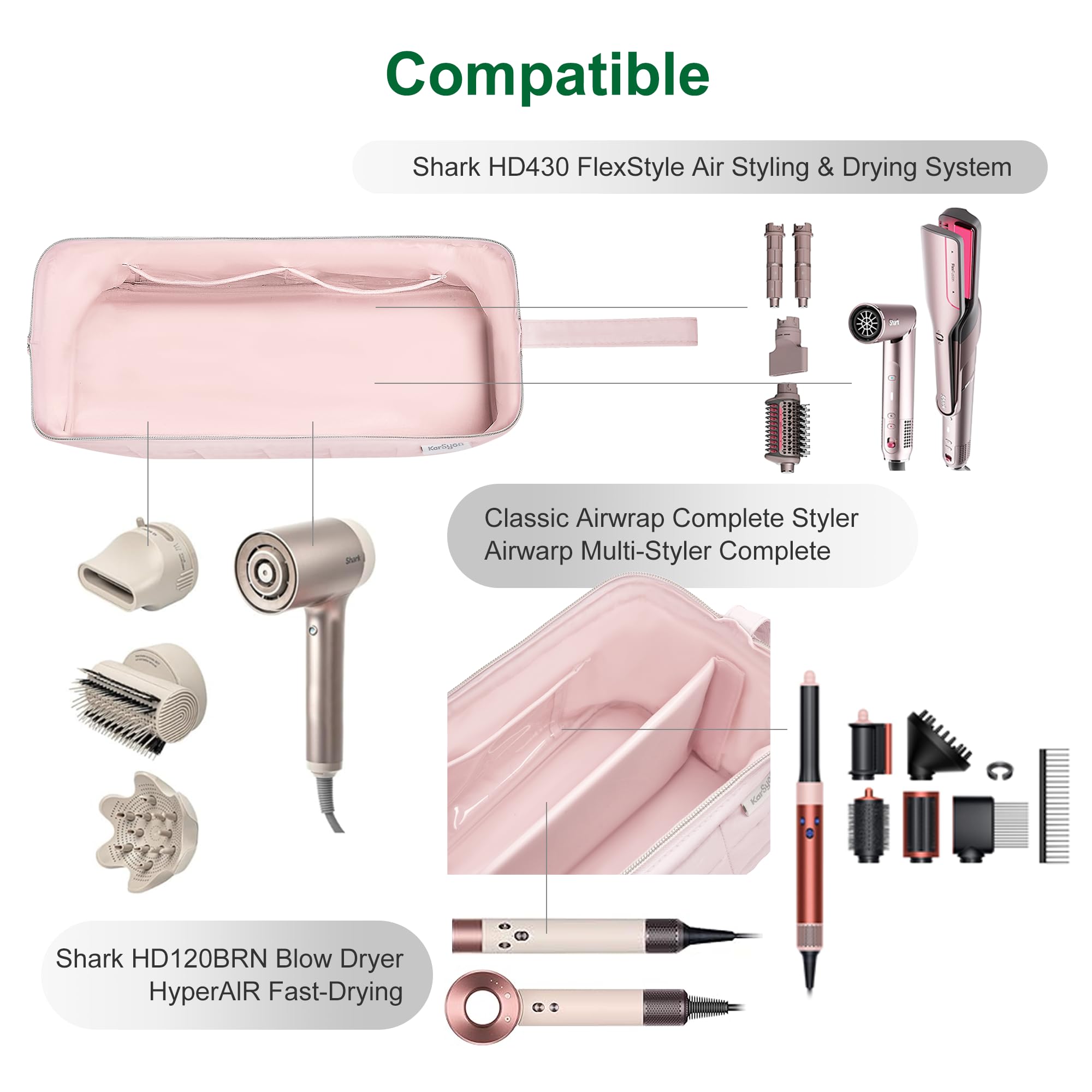 Karsyon multi-use travel bag suits trips, gym, or salon sessions