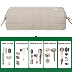 KarSyon Revlon attachments pocket neatly stores wands and small items during travel.