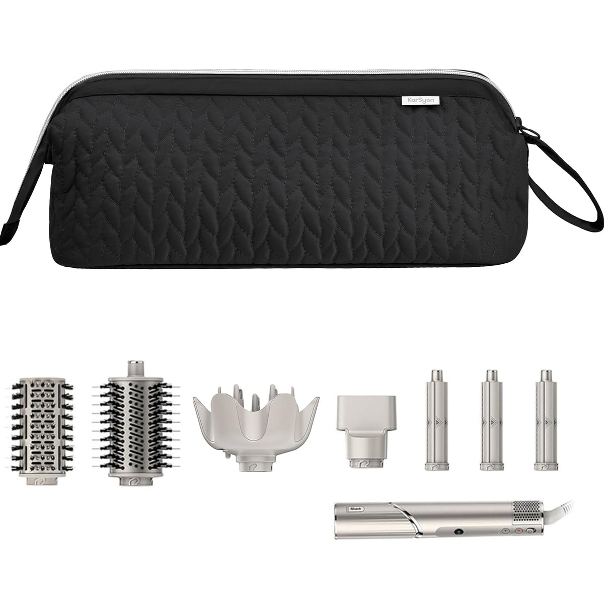 KarSyon Shark Flex Style Case wide opening for fast access to Dyson attachments