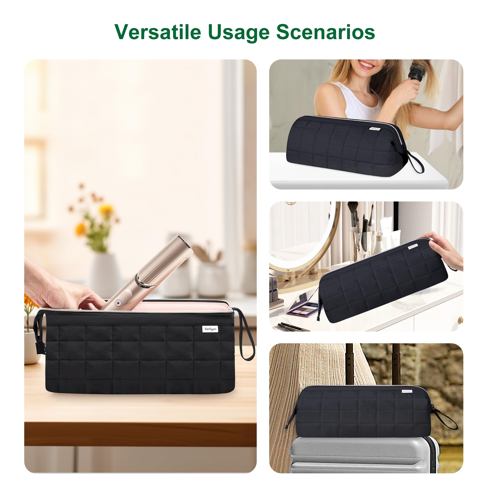 KarSyon wall-hanging travel case saves luggage space.