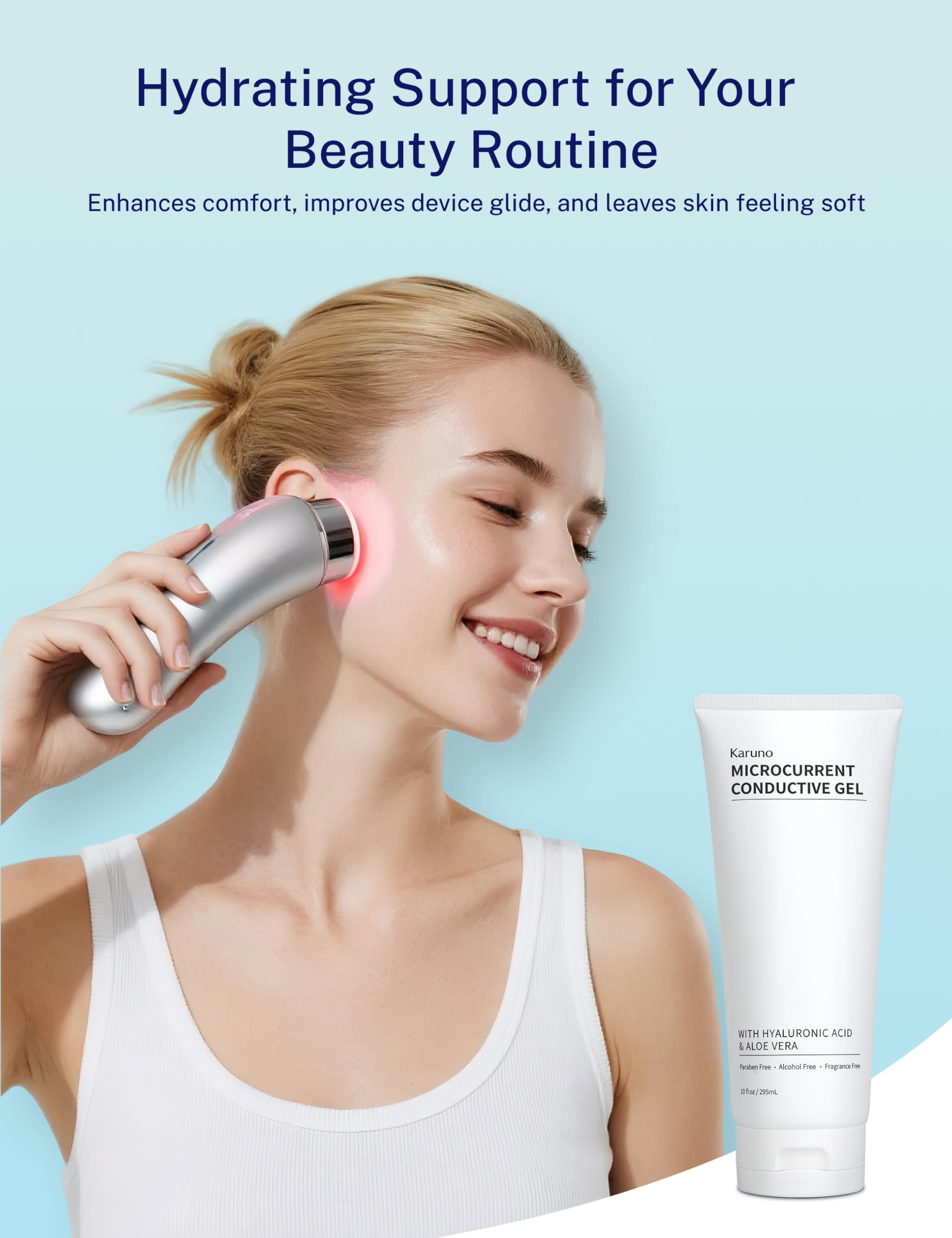 KARUNO fragrance free conductive gel skin safety for sensitive skin