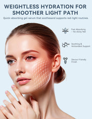 KARUNO serum application on skin demonstrates smooth, non-greasy hydration during device use.