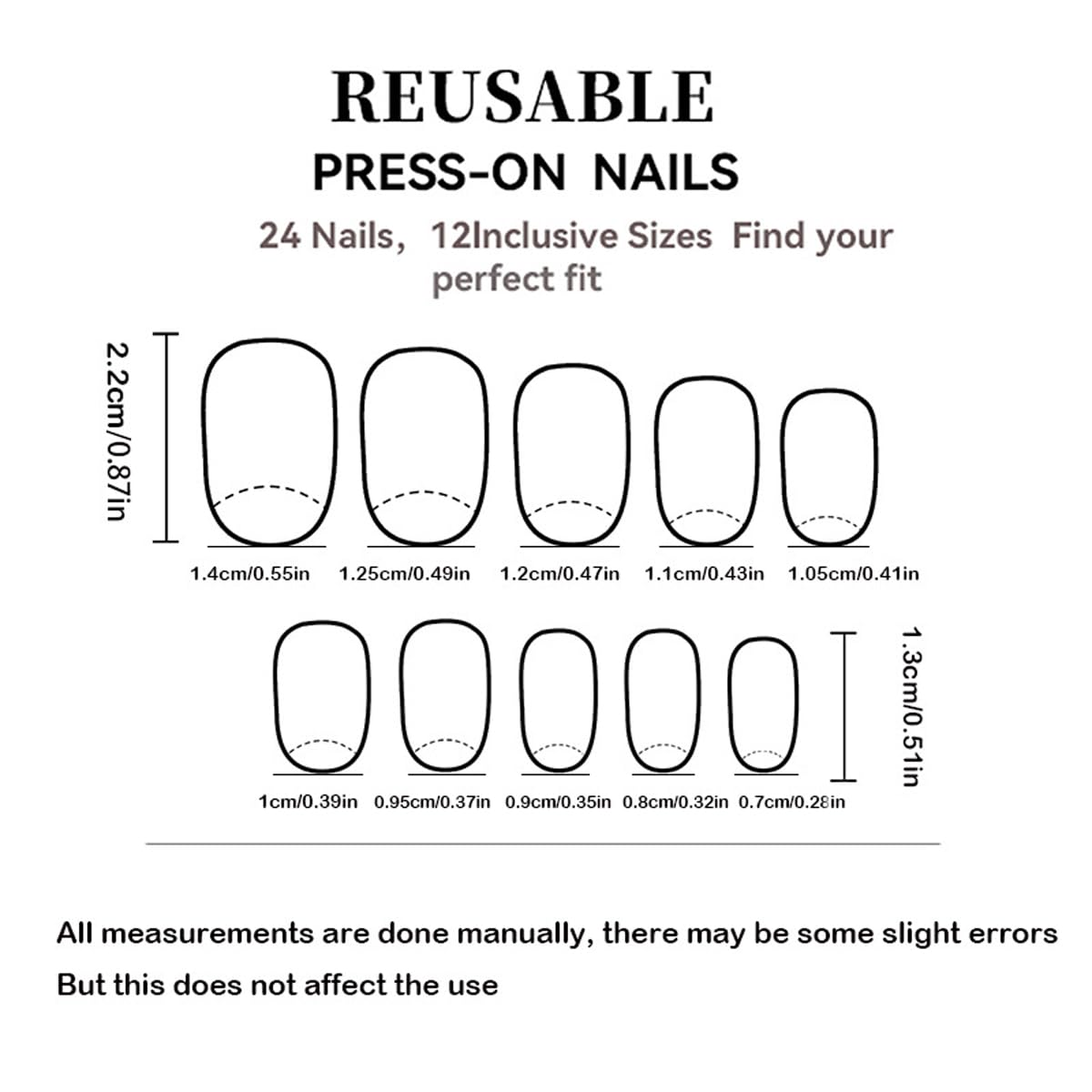 KASOICRA included nail file for precise shaping after application