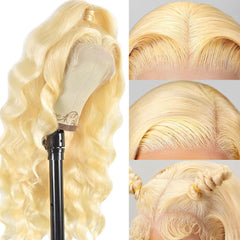 Kassamo 613 lace front wig 13x6 density closeup highlights soft baby hairs