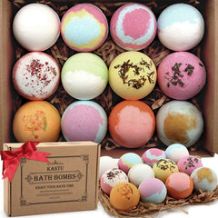 KASTU bath bombs gift box twelve pieces for a relaxing spa bath