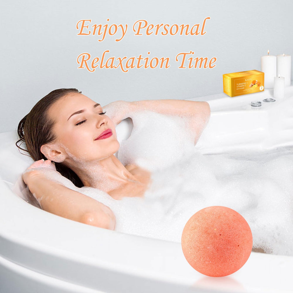 Kastu bath bombs relaxing spa scene evokes calm, at-home rejuvenation.