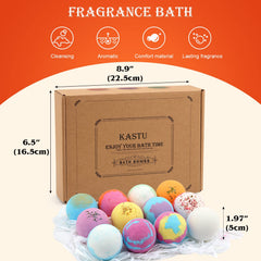 KASTU bath bombs rose scent close-up romantic spa soak for skin hydration