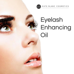Kate Blanc Cosmetics castor oil dropper for precise lash line conditioning.